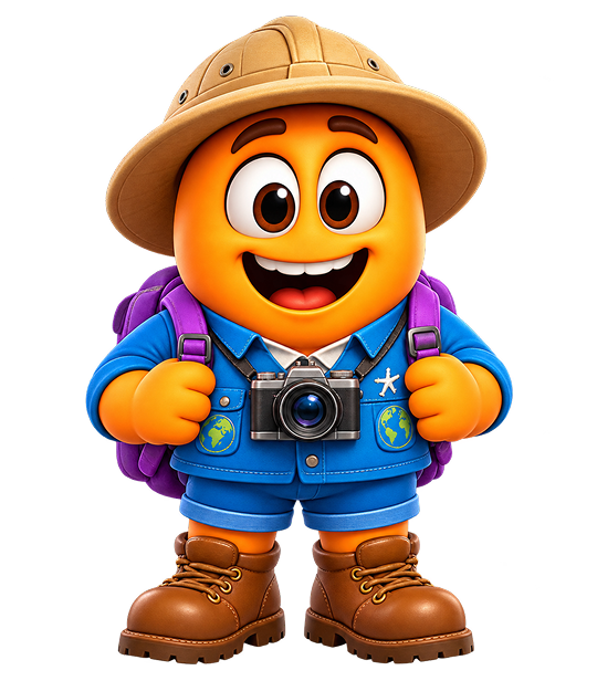 Travel Match explorer character