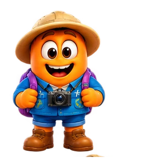 Travel Match explorer character