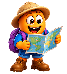 Explorer with map
