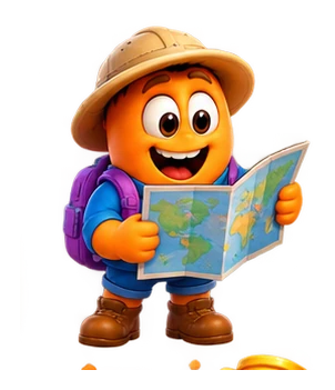 Explorer with map